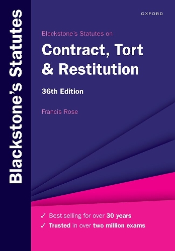 Blackstone's Statutes on Contract, Tort & Restitution (PDF eBook)