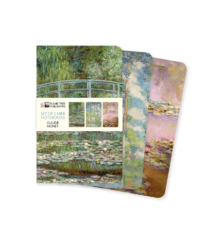 Claude Monet Set of 3 Mini Notebooks
